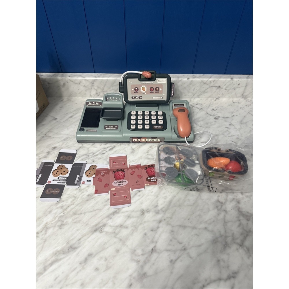 Beibe Good Fun Shopping electronic toy cash‎ register with accessories